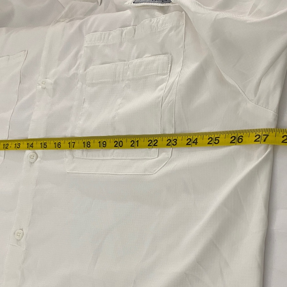 Columbia PFG Performance Fishing Gear White Casual Button Down Shirt Long Sleeve - Picture 5 of 13